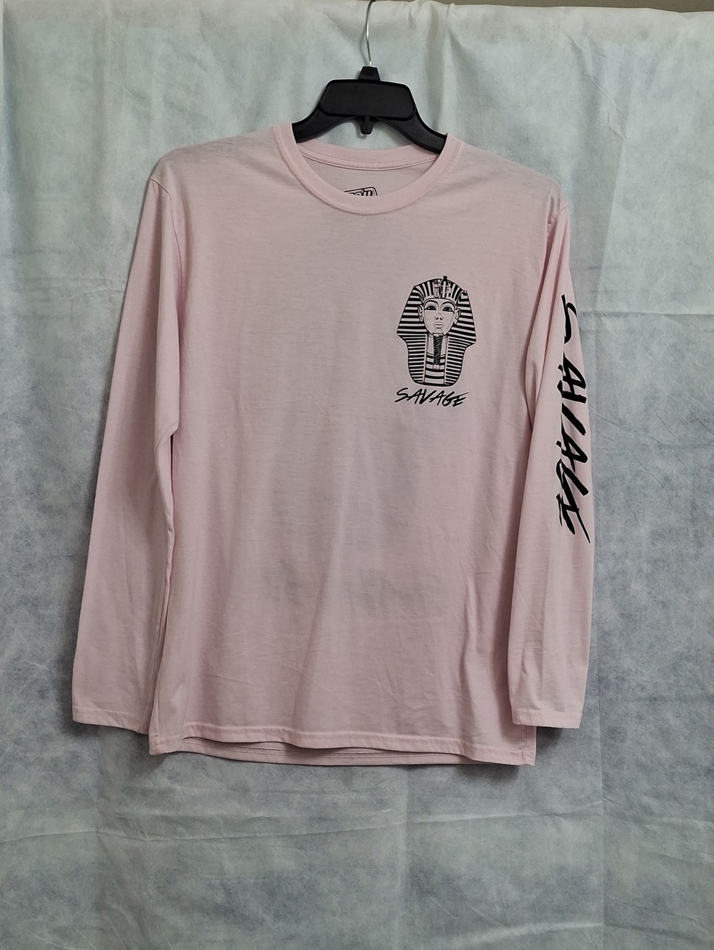 Salvage Light Pink Long-Sleeve Pharaoh Graphic Tee